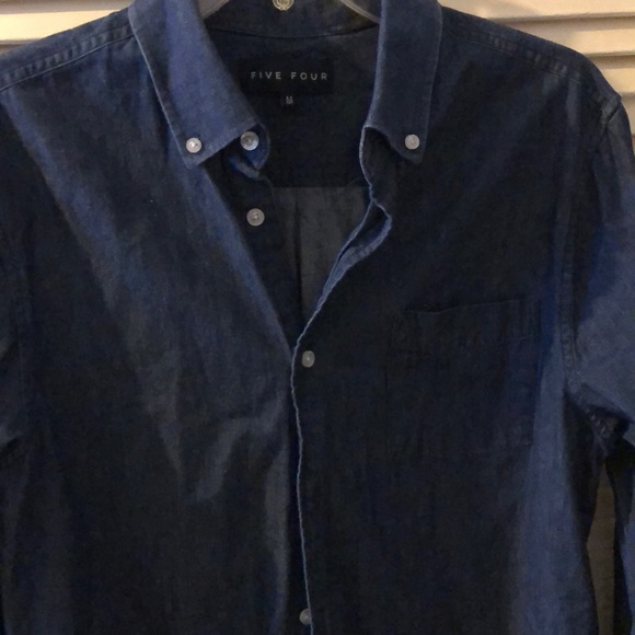 Men’s five four denim button down - Picture 1 of 2
